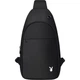 Сумка PLAYBOY Crossbody, чоловіча нагрудна сумка, сумка через плече, багатофункціональний рюкзак-слінг, повсякденний чохол для телефону на природі, чорний - зображення 3