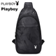 Сумка PLAYBOY через плече, чоловіча нагрудна сумка, сумка через плече, багатофункціональний рюкзак-слінг, повсякденна сумка для телефону на природі, з принтом - зображення 6