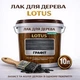 Лак для дерева LOTUS декоративно-защитный глянцевый Графит 10 л - изображение 1