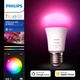 Розумна світлодіодна LED лампа Philips Hue E27 White and Color 800лм 60Вт 9W, ZigBee, Bluetooth - зображення 1
