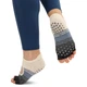 Носки для йоги с открытыми пальцами нескользящие трехцветные SP-Sport Yoga Socks 9813-2 размер 36-41 Black-Blue-Beige - изображение 2