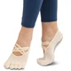 Носки для йоги бежевые с закрытыми пальцами нескользящие SP-Sport Yoga Socks 8954 размер 36-41 Beige - изображение 3