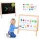 Двусторонняя магнитная доска для рисования PLAYTIVE 4в1 с цифрами и аксессуарами 43x43x28 см (3_08357) - изображение 3
