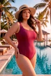 Суцільний купальник виликих розмірів plus-size TOTALFIT KS17-C42 3XL - зображення 1
