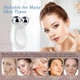 Вібраційний масажер для обличчя та тіла Micro Current Skin TS-5504 ручний USB, що перезаряджається - зображення 4