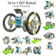 Конструктор робот на сонячній батареї Educational Solar Robot 14 в 1 виконує функціональні рухи - зображення 7