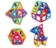 Магнітний конструктор Magic Magnet у валізі, 36 деталей дитяча 3D головоломка для створення об'ємних моделей - зображення 4