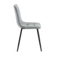 Стілець TED New Light Grey Velvet - зображення 3