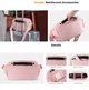 Портативная водонепроницаемая сумка на одно плечо для фотоаппарата K&F Concept Alpha Camera Sling Bag 10л Pink (KF13.157V9) - изображение 3