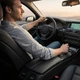 Накидка на сиденье авто (авточехол) велюровая универсальная 50х50 см, мягкий чехол на переднее сиденье водителя, черная - изображение 4