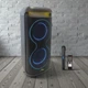 Портативна Bluetooth колонка ZPX Audio 2х10" RGB підсвічування 1000Вт USB FM мікрофон пульт Чорна (Z977XZ) - зображення 1