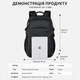 Рюкзак для ноутбука 15.6" с USB-портом водонепроницаемый мужской городской деловой бизнес-рюкзак для работы, обучения и путешествий студентов подростка дорожный рюкзак для ручной клади с вентилируемой спинкой и креплением на чемодан 45x29x12см черный - изображение 7