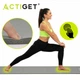 Килимок спортивний Actiget NBR 183 x 61 x 1 cм для йоги та фітнесу ACT0019 Grey - зображення 3