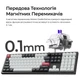 Клавіатура бездротова Keychron Q6 HE Magnetic Switch Black RGB (Q6H-M1-UA) - изображение 9
