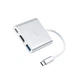 USB-хаб HOCO HB14 Easy use Type-C adapter(Type-C to USB3.0+HDMI+PD) Silver - изображение 3