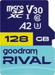 Карта памяти Goodram Rival M2AA Pro Gaming microSDXC 128GB UHS-I U3 V30 A2 + SD адаптер (GGSM2AA-1280R12) - изображение 1