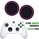 Силиконовые накладки на аналоговые стики для геймпада Xbox Series X / S черные с малиновой окантовкой 2 шт - изображение 2