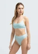 Бесшовный топ в рубчик на тонких бретелях Giulia CAMI TOP RIB S/M Green-mint, женский из микрофибры, повседневный - изображение 4