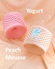 Трикотажная пряжа Мармелад 7-9 мм 50 м (полмоточка) Peach Mousse Персиковий мус - изображение 2