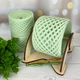 Трикотажная пряжа Мармелад 7-9 мм 100 м Green Tea Зелений чай - изображение 2