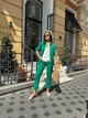 Женский костюм тройка зеленый 46-48 б1403.25 - изображение 9