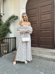 Жіноча сукня муслінова максі біла з чорним 42-48 р5041.м462-1 - зображення 2