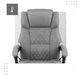 Крісло офісне з масажем Mark Adler Boss 6.0 Grey з пультом та підставкою для ніг до 130 кг Сірий - изображение 4