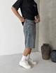 Мужские джинсовые шорты Giesto Baggy 2XL серые вареные - изображение 3