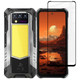 Защитное стекло Fiji Premium для Oukitel WP100 / WP100 Titan полная проклейка Anti-Static черный - изображение 1