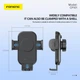 Автомобільний тримач для телефону Foneng CP101 Wireless Charging Air Vent Car Phone Holder (15W) - зображення 3