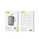 Повербанк 30000 mAh 65W для ноутбука Foneng PX128 з LED дисплеєм і швидким заряджанням PD/QC USB-C порт вбудований кабель Type-C універсальний потужний портативний повер банк 30 000 power bank павербанк для телефона iPhone Samsung роутера планшета сірий - изображение 12