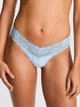 Женские трусики Victoria's Secret (7391839128126) Wink Lace-Trim Thong XL голубые - изображение 1