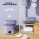Портативная мини складная ультразвуковая стиральная машинка с таймером на 12L - изображение 5