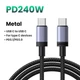Кабель зарядний Ugreen USB Type-C to Type-C PD 240W Fast Charging з E-Marker 1 м Grey (L532) - зображення 2