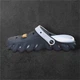 Крокси сабо Luck Line сірі з джибітсами закритий носок (5061-420) 45р - зображення 3