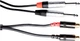 Подовжувальний кабель GEWA Pro Line 2x RCA/2x Mono Jack 6.35 мм 3 м (RG-190798) - зображення 1