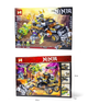 Блочный конструктор Ninjago 615+ деталей в коробке 50 см боевой внедорожник с мотоциклом и фигурками ниндзя MG859 - изображение 9