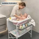 Пеленальный столик X-658 / Пеленальный столик 2 в 1 с ванной для купания розовый - изображение 5