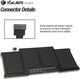 Акумуляторна батарея K KYUER A1496 A1405 A1377 для Apple MacBook Air 13" A1466 A1369 (2010-2017) 7200 мАг 7.6V 55Вт·год - зображення 4