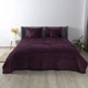 Покривало ТЕП "VELOUR" Бордо/Ромб круглий, 150x210 - изображение 2