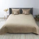 Покривало ТЕП "VELOUR" Золотий беж/Ромб круглий, 150x210 - изображение 4