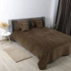 Покривало ТЕП "VELOUR" Коричневе/Ромб круглий, 180x240 - изображение 3