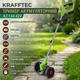 Триммер аккумуляторный Krafftec AZ-144 42V с колесами, телескопическая штанга 90–122 см, 8000 об/мин - изображение 1