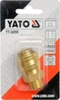 Латунный быстросъёмный пневмопереход YATO YT-24095 3/8" с наружной резьбой и быстросъёмом 1/4" для компрессора - изображение 2