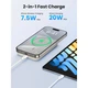 Повербанк UGREEN 10000 mAh 20W з магнітною бездротовою зарядкою MagSafe PB561 Biege - зображення 5