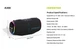 Портативна Bluetooth акустика колонка Auracast/TWS HOPESTAR A300 SmartTune AI 150W 21000mAh BT5.4 IPX6 RGB + мікрофон чорний - зображення 4