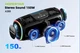 Портативна Bluetooth акустика колонка Auracast/TWS HOPESTAR A300 SmartTune AI 150W 21000mAh BT5.4 IPX6 RGB + мікрофон чорний - зображення 5
