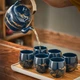 Набор для чайной церемонии Lesko TLH-412 "Дерево Долголетия" Dark Blue керамический 7 предметов - зображення 2