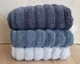 Набор турецких махровых полотенец Cestepe MicroCotton Premium 3 штуки 50x90 Ezgi 7 плотность 600 г/м2 - изображение 3