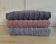 Набір турецьких махрових рушників Cestepe MicroCotton Premium 3 штуки 70x140 Ucgen 2 щільність 600 г/м2 - зображення 3